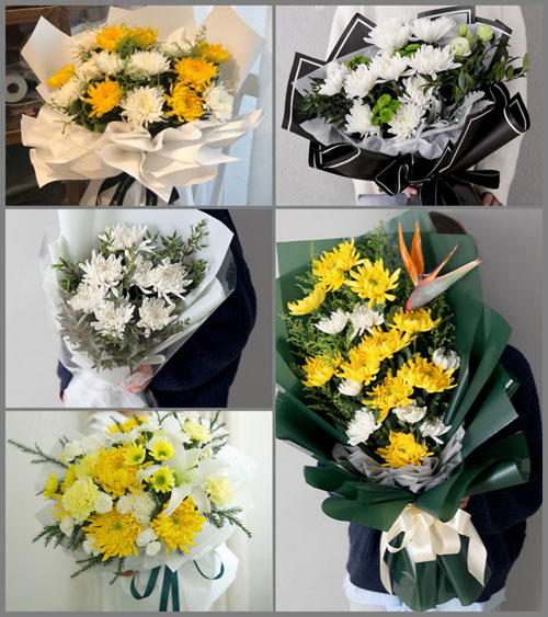 湖北孝感市大悟县宣化店镇严畈村白事花束代送